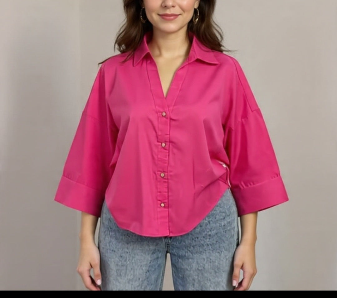 Oversized Shirt - Bebblegum