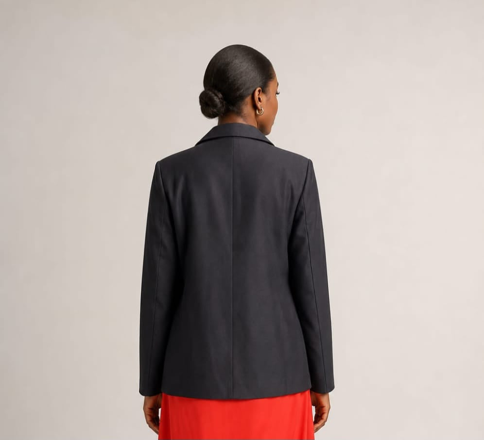 Black Double Breasted Blazer