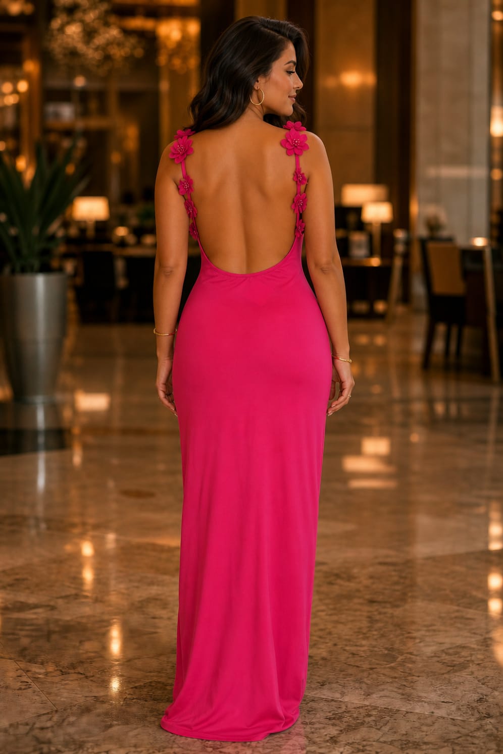 The Sculpt Dress - Fuchsia