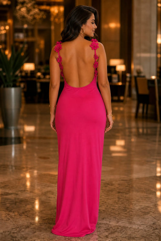 The Sculpt Dress - Fuchsia